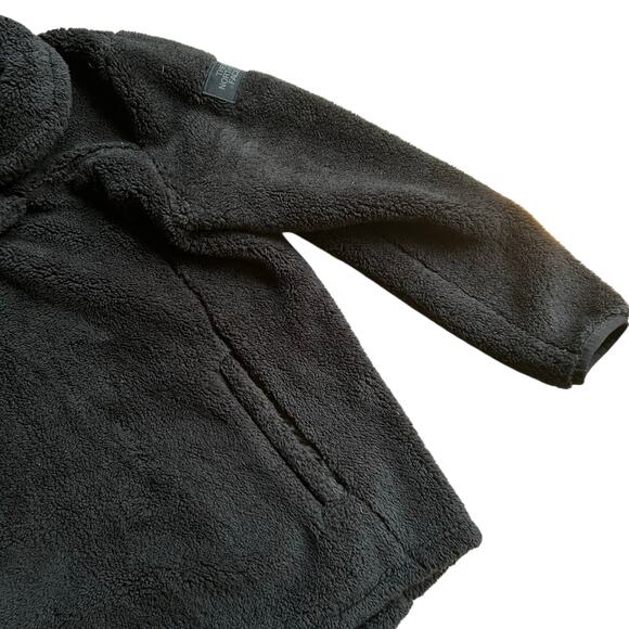 The North Face Black Sherpa Funnel Neck Pullover Sweatshirt youth XL WMN Size S - Picture 4 of 10